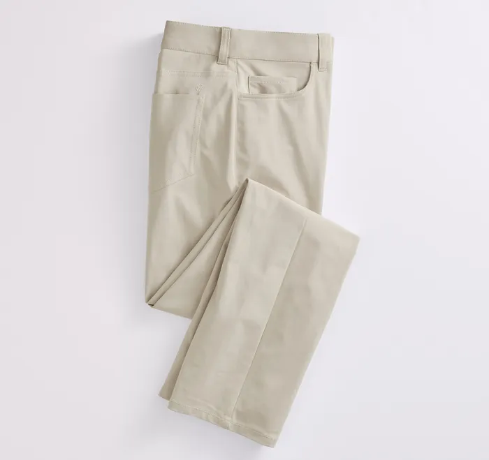 Pants and Jeans Men XC4 Performance FivePocket Pants Stone Johnston and Murphy