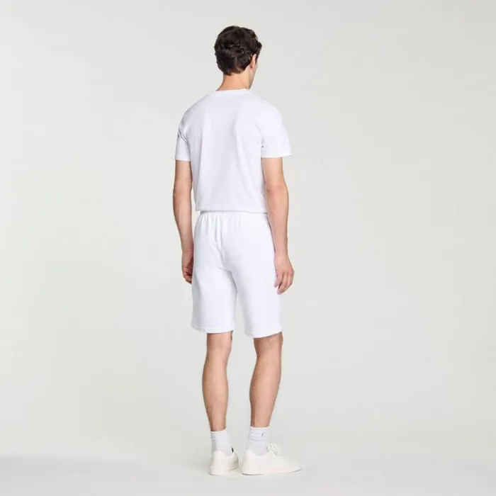 Pants and Shorts Men SANDRO Wild Animals Shorts White