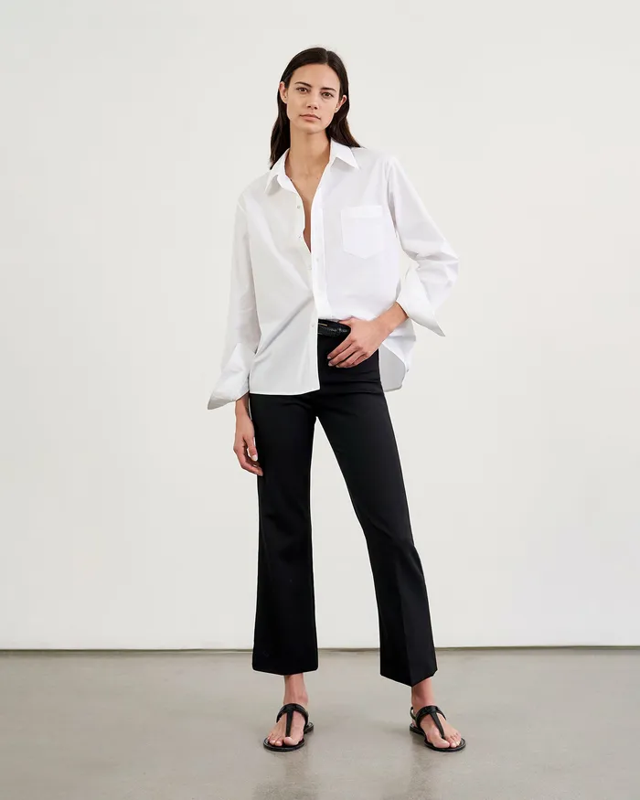 Pants and Shorts Nili Lotan Women CROPPED CORETTE PANT Black