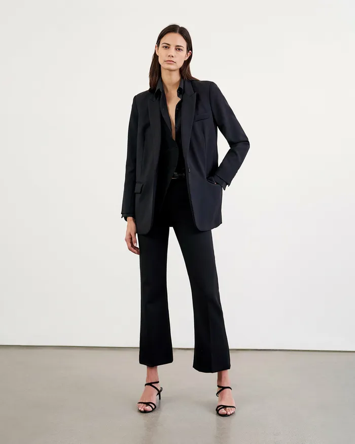 Pants and Shorts Nili Lotan Women CROPPED CORETTE PANT Black