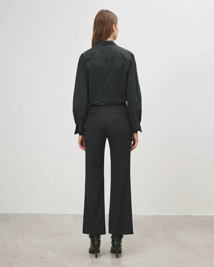 Pants and Shorts Nili Lotan Women CROPPED CORETTE PANT Black
