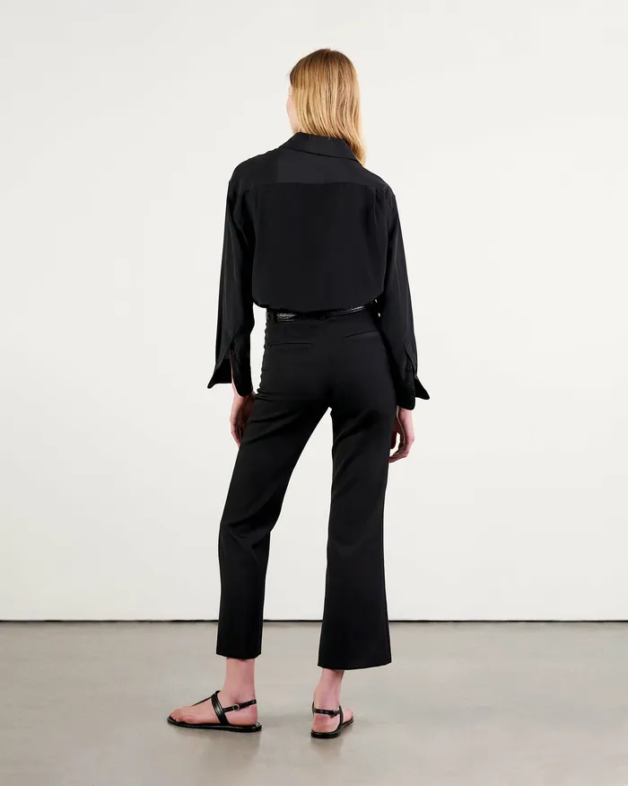 Pants and Shorts Nili Lotan Women CROPPED CORETTE PANT Black