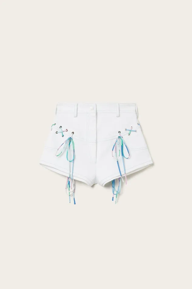 Pants And Shorts Women PUCCI LaceUp Shorts