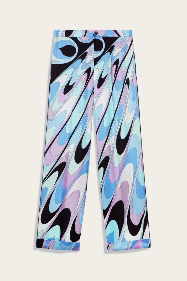 Pants And Shorts Women PUCCI OndePrint SilkTwill Trousers