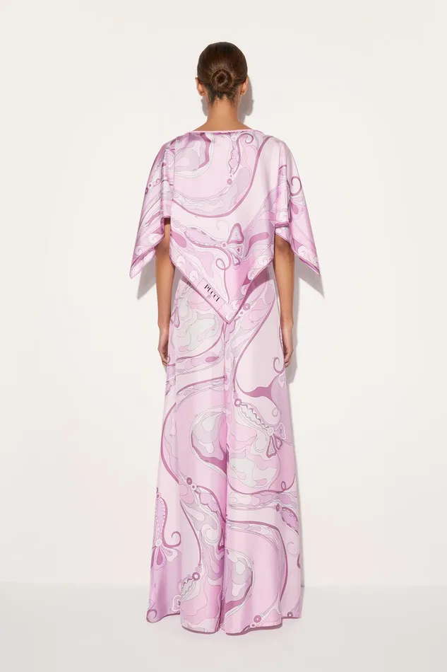 Pants And Shorts Women PUCCI OrchideePrint SilkTwill Trousers