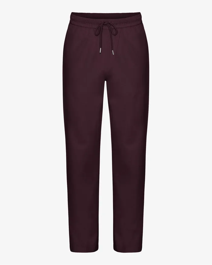 Pants Women Organic Twill Pants 8211 Oxblood Red Colorfulstandard