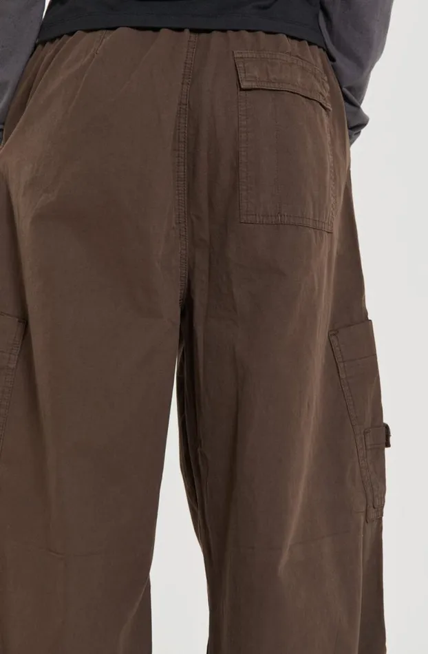 Parachute Pants Men Jaded London Brown Parachute Cargo Pants