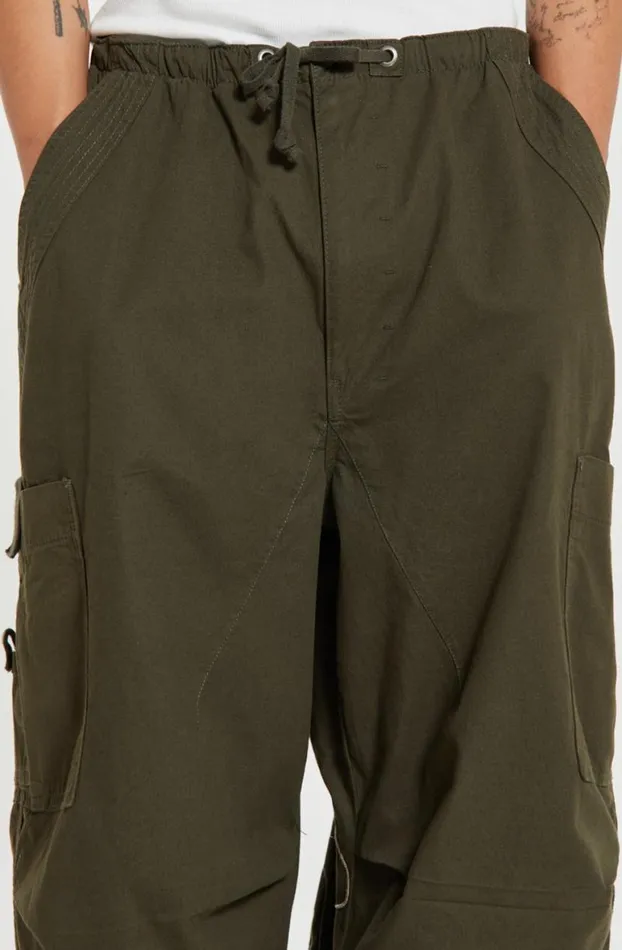 Parachute Pants Men Jaded London Khaki Topograph Parachute Pants