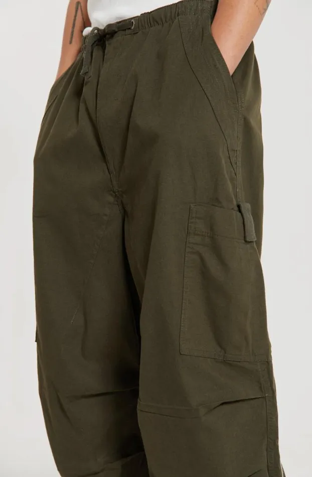 Parachute Pants Men Jaded London Khaki Topograph Parachute Pants