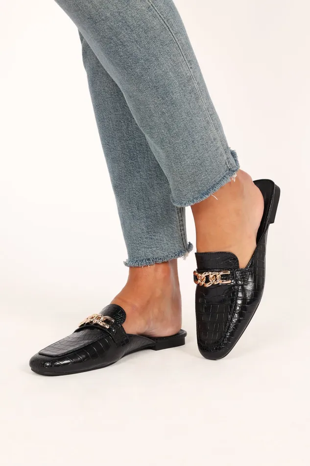 petalandpup Harlyn Loafer 8211 Black Black Women Flats