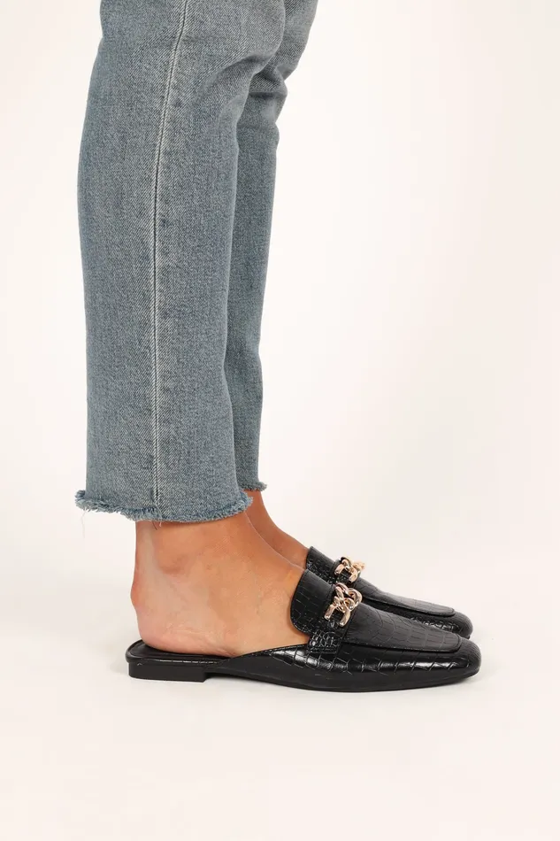 petalandpup Harlyn Loafer 8211 Black Black Women Flats