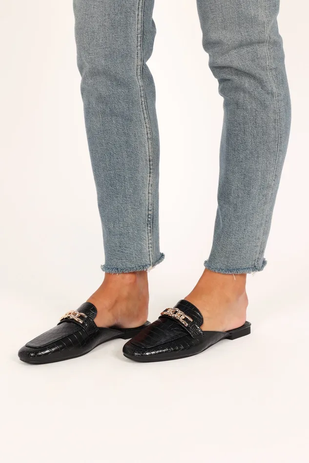 petalandpup Harlyn Loafer 8211 Black Black Women Flats