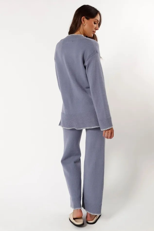 petalandpup Josslyn Knit Pant 8211 Grey Grey Women Loungewear