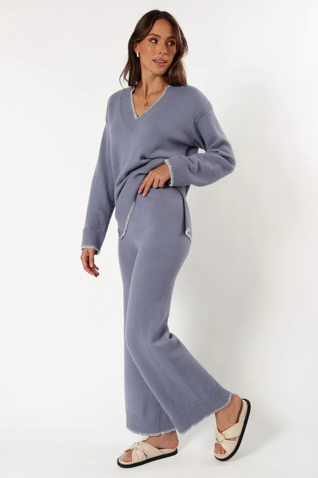 petalandpup Josslyn Knit Pant 8211 Grey Grey Women Loungewear