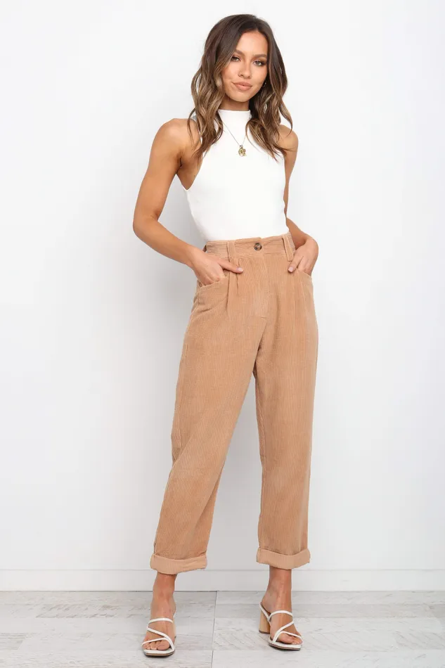 petalandpup Pants Women Talaren Cord Pant 8211 Beige Beige