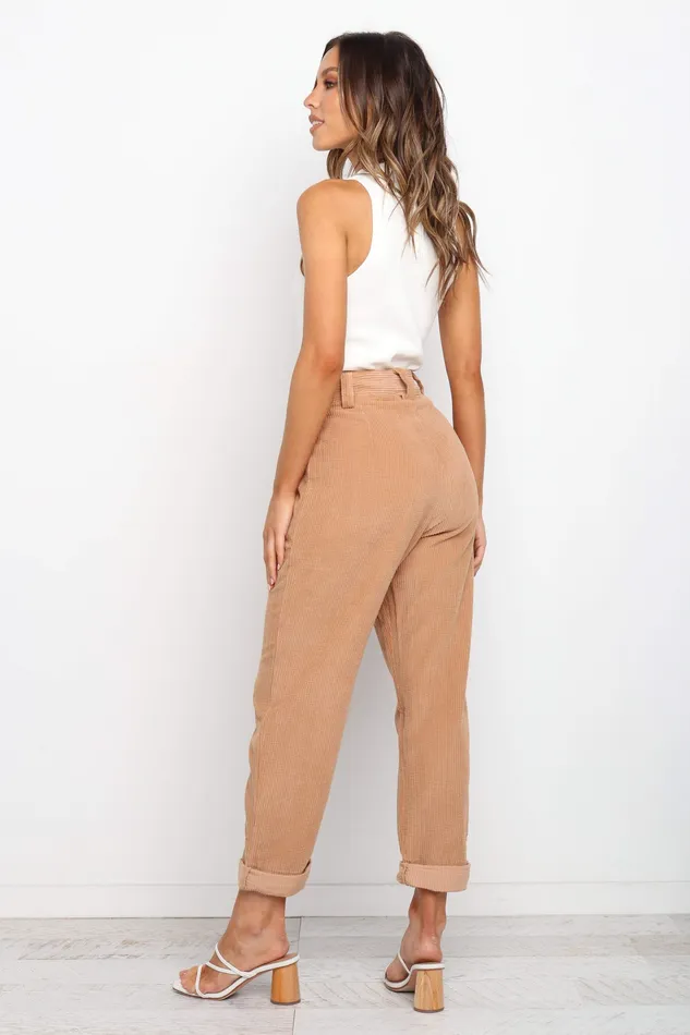 petalandpup Pants Women Talaren Cord Pant 8211 Beige Beige