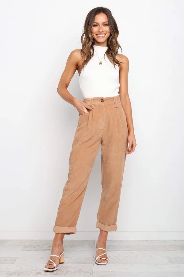 petalandpup Pants Women Talaren Cord Pant 8211 Beige Beige