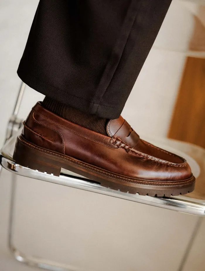 Peyton Coffee Liqueur Men Bobbies Loafers