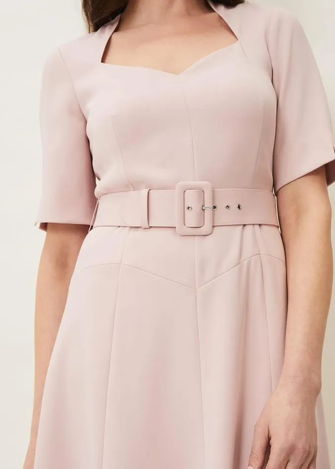 Phase Eight Abigail Fit And Flare Dress Antique Rose Women Dresses