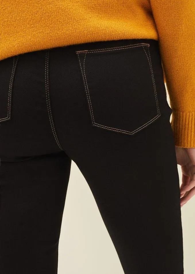Phase Eight Abigial Sculpting Skinny Short Jean Black Women Trousers