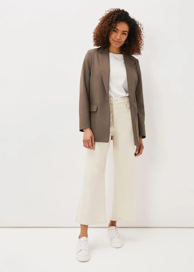Phase Eight Adela Soft Blazer Khaki Women Coats