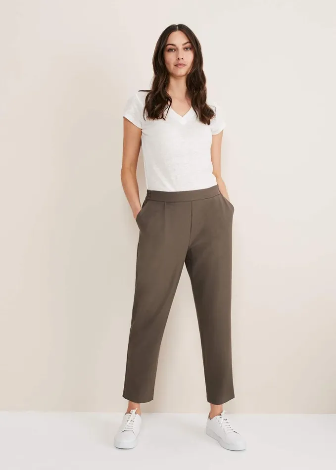 Phase Eight Adela Trouser Khaki Women Trousers