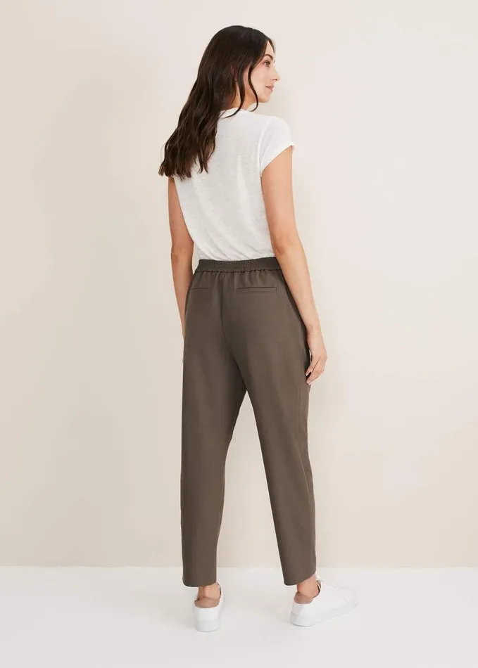 Phase Eight Adela Trouser Khaki Women Trousers