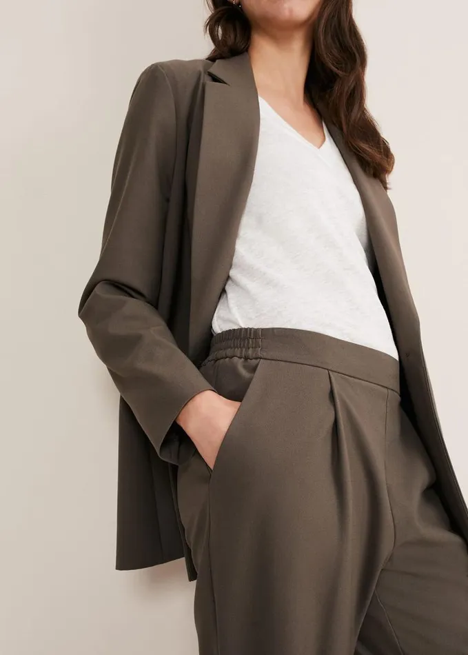 Phase Eight Adela Trouser Khaki Women Trousers