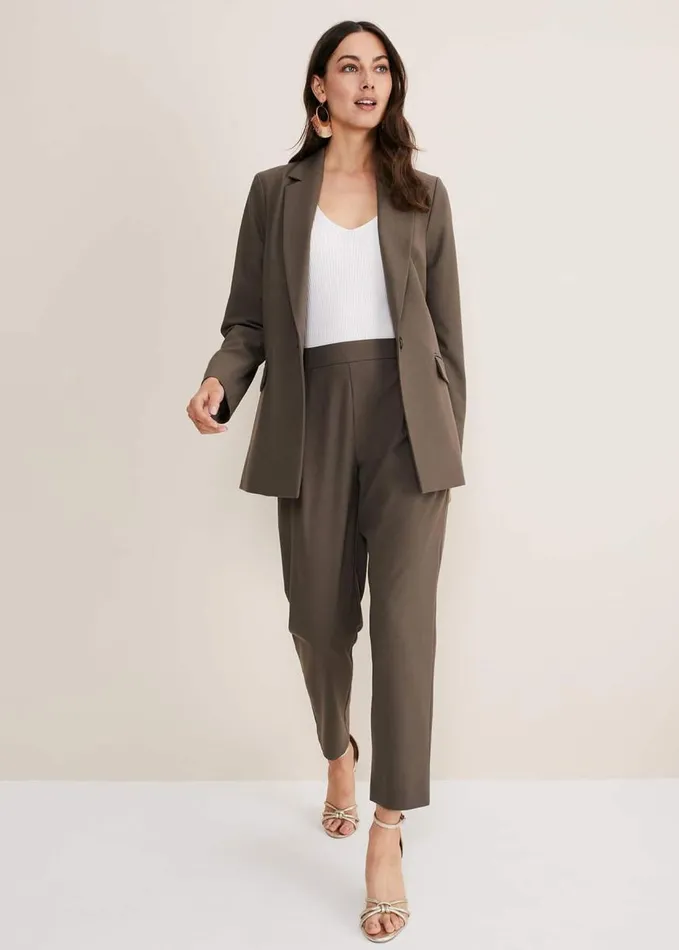 Phase Eight Adela Trouser Khaki Women Trousers