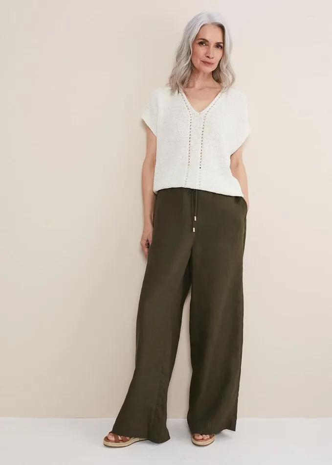 Phase Eight Alana Textured Knit White Women Knitwear
