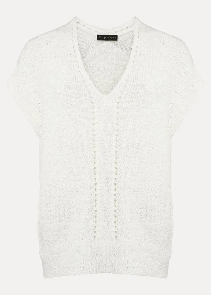 Phase Eight Alana Textured Knit White Women Knitwear