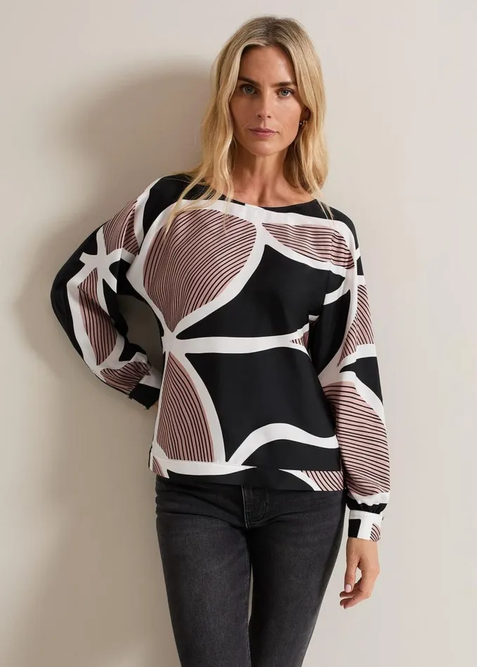 Phase Eight Alora Swirl Print Top Multicoloured Women Tops and TShirts