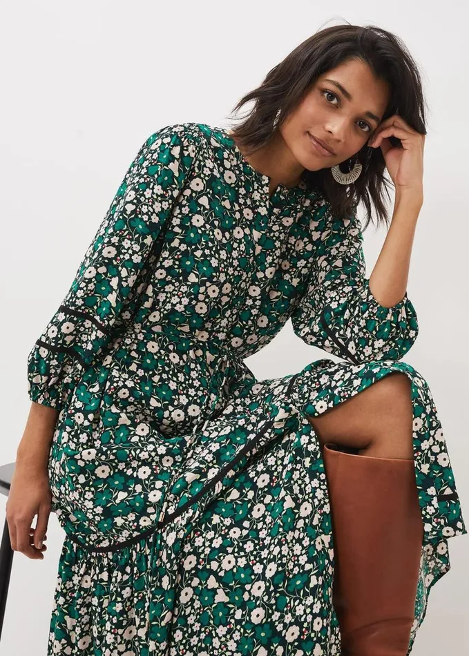 Phase Eight Ava Floral Midaxi Dress Multicoloured Women Dresses