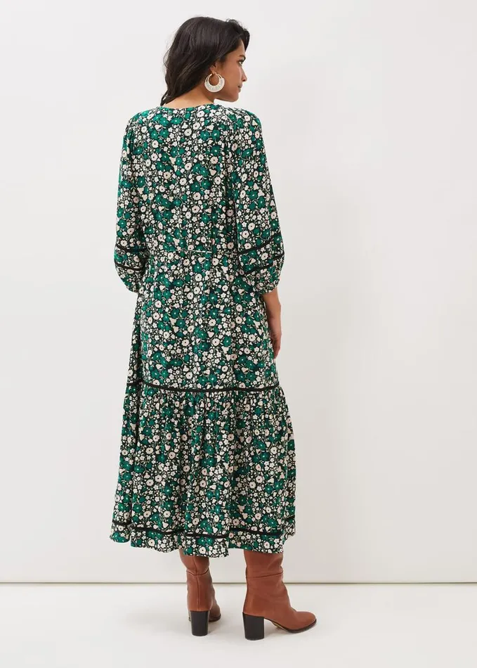 Phase Eight Ava Floral Midaxi Dress Multicoloured Women Dresses