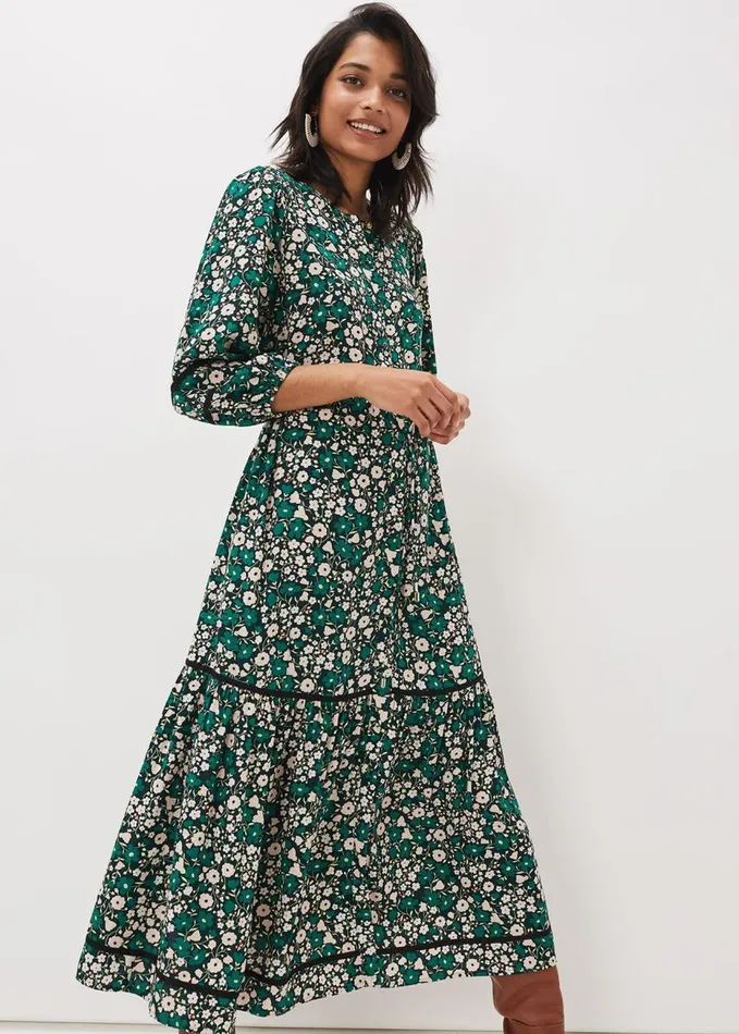 Phase Eight Ava Floral Midaxi Dress Multicoloured Women Dresses