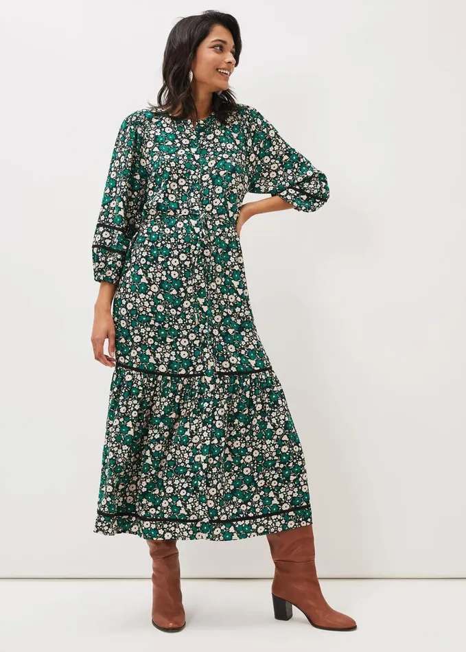 Phase Eight Ava Floral Midaxi Dress Multicoloured Women Dresses