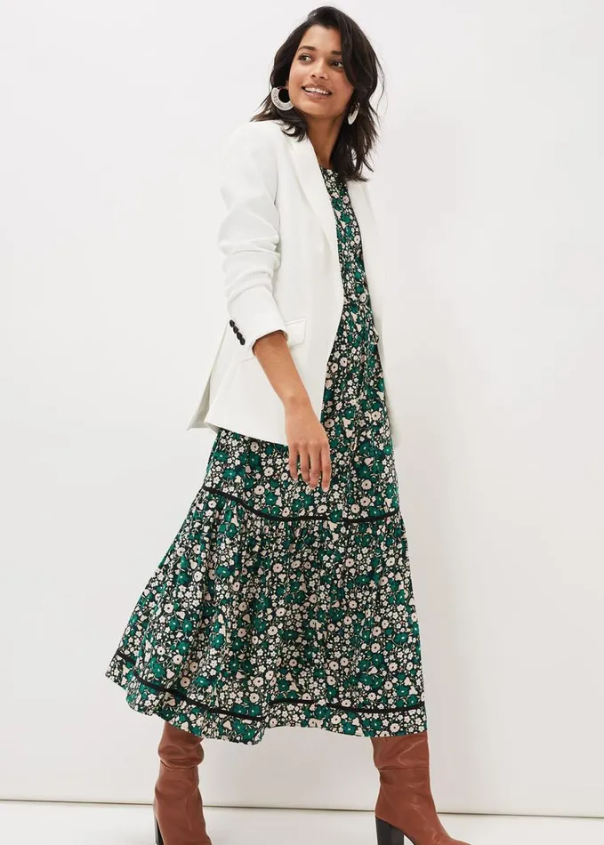 Phase Eight Ava Floral Midaxi Dress Multicoloured Women Dresses