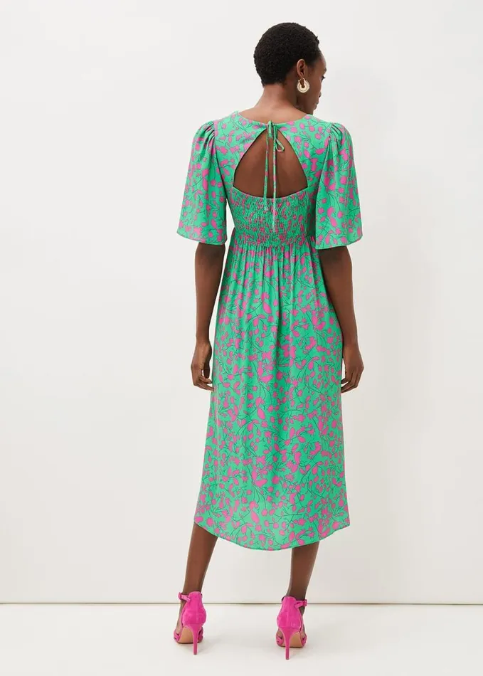 Phase Eight Ayesha Floral Midaxi Dress Pinkgreen Women Dresses