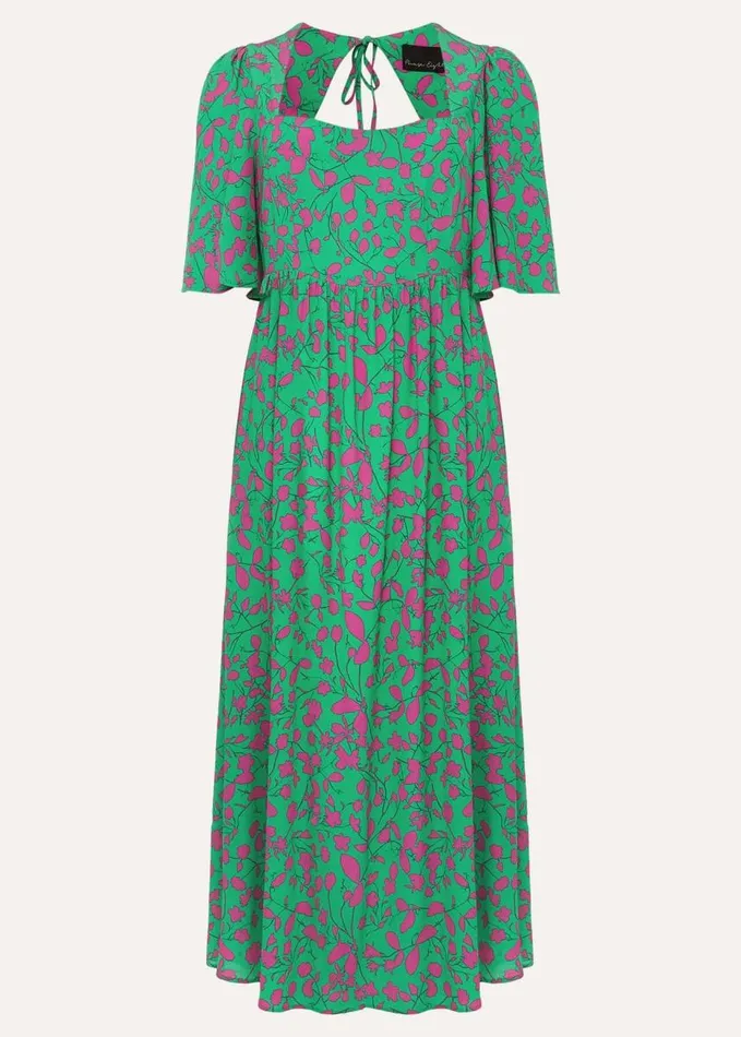 Phase Eight Ayesha Floral Midaxi Dress Pinkgreen Women Dresses