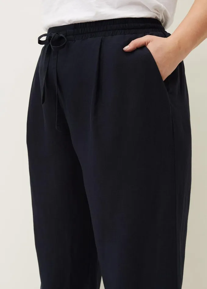 Phase Eight Bethany Linen Trousers Navy Women Trousers