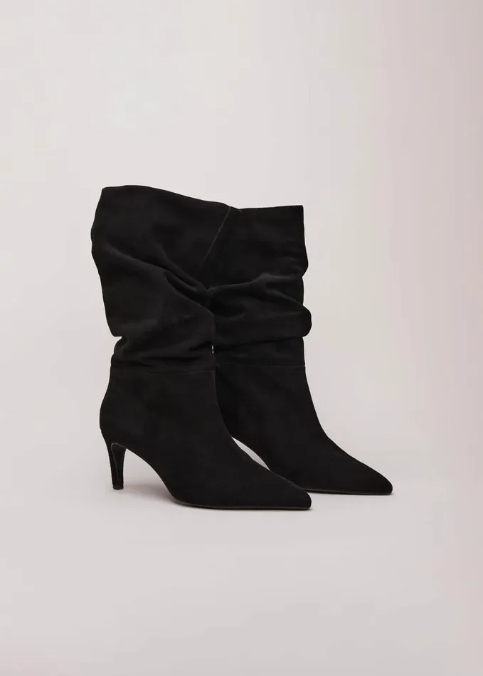 Phase Eight Black Suede Boots Black Women Boots