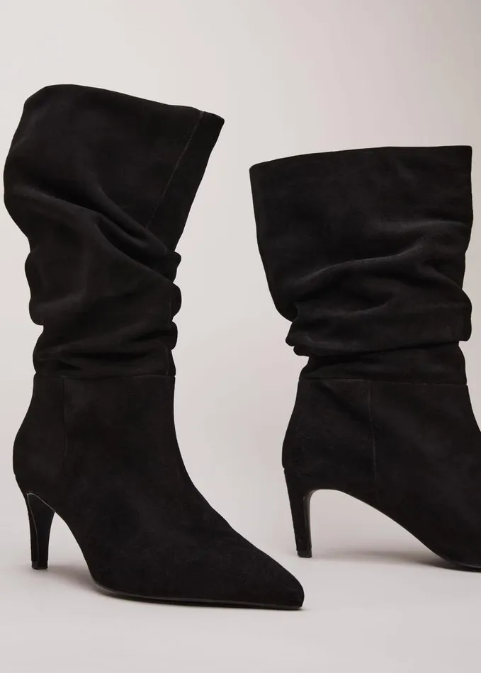 Phase Eight Black Suede Boots Black Women Boots