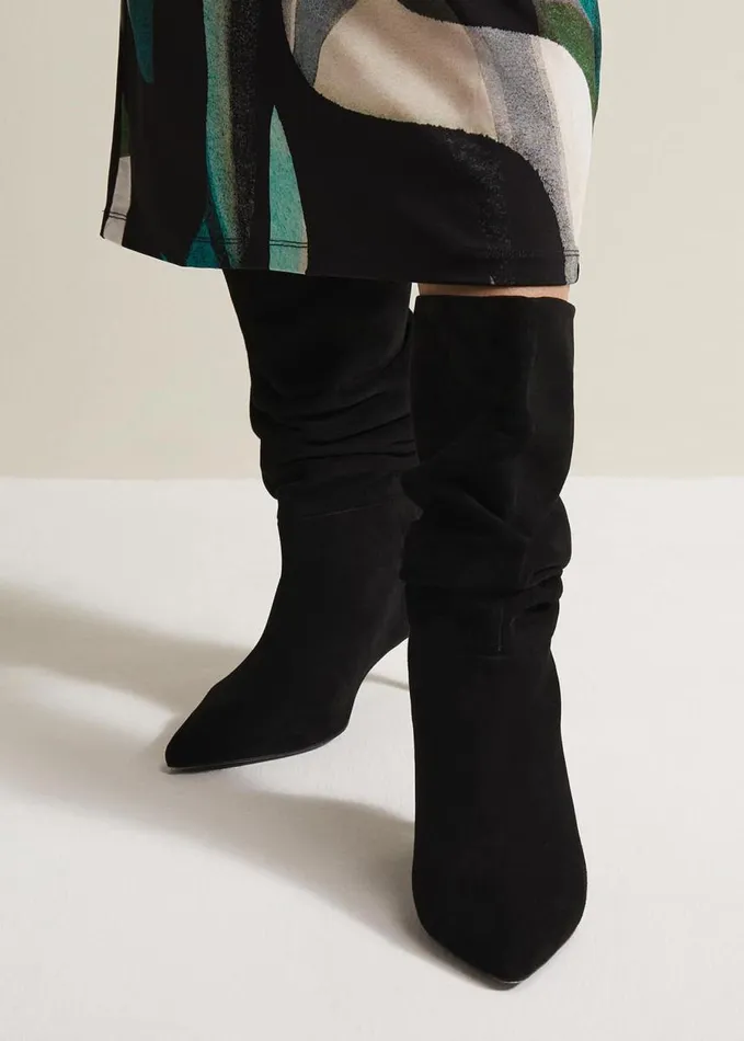 Phase Eight Black Suede Boots Black Women Boots