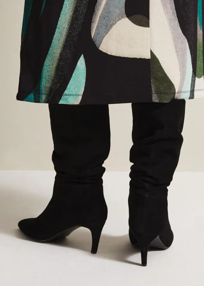 Phase Eight Black Suede Boots Black Women Boots