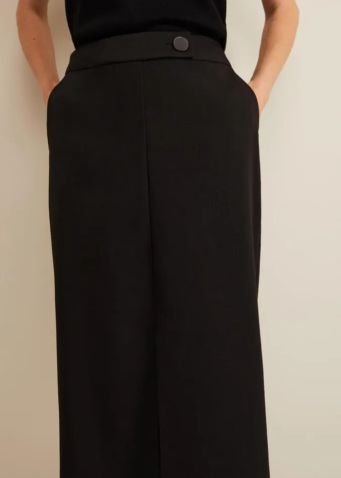 Phase Eight Brynn Black Midi Suit Skirt Black Women Skirts