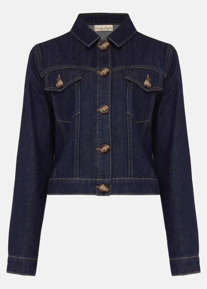 Phase Eight Caitlin Denim Jacket Blue Women Jackets