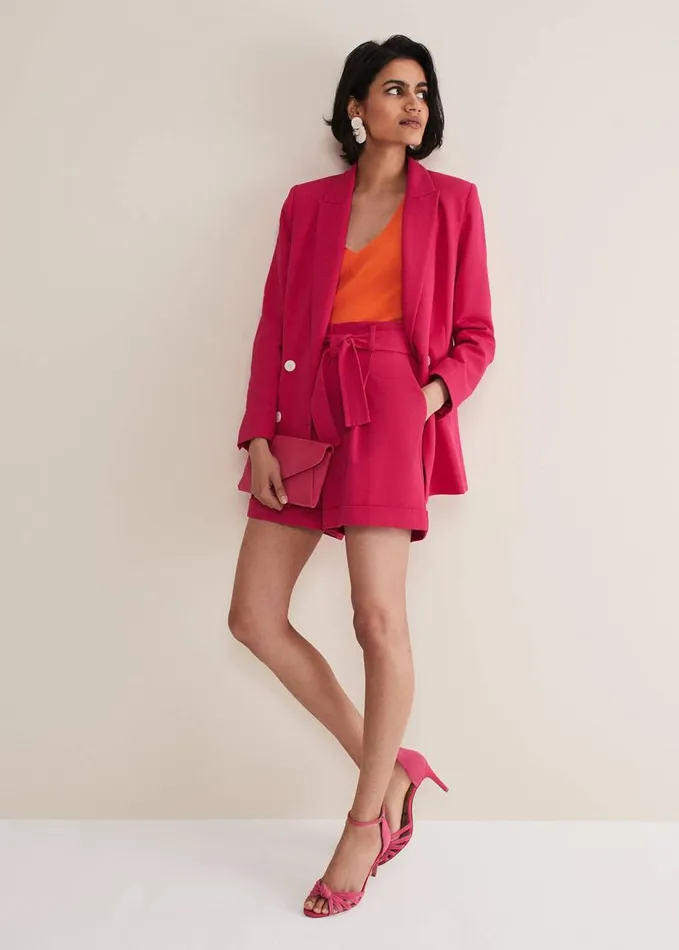 Phase Eight Camilla Pink Shorts Raspberry Women Trousers