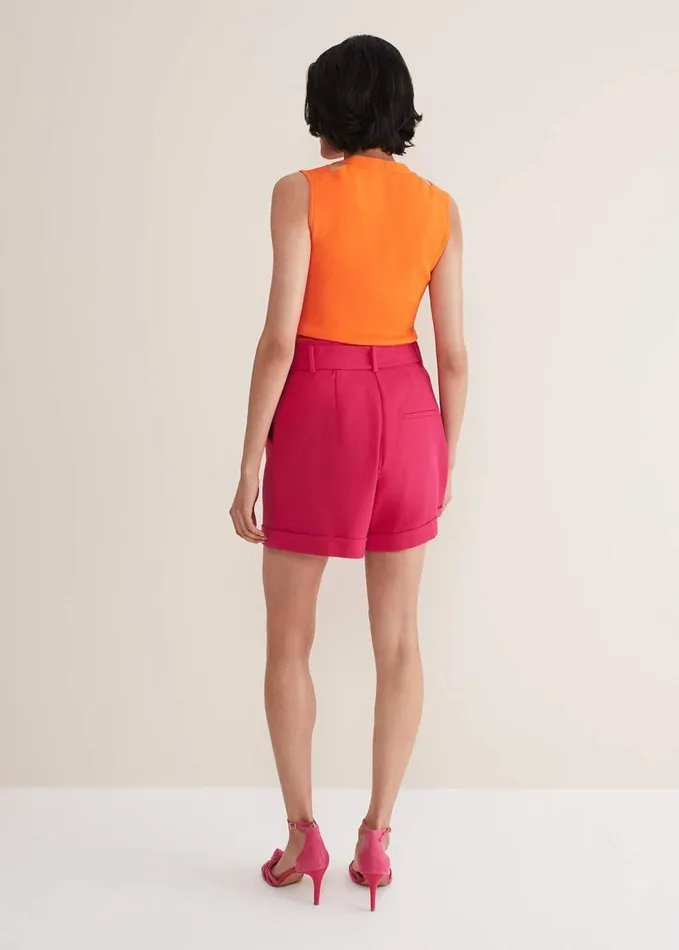 Phase Eight Camilla Pink Shorts Raspberry Women Trousers