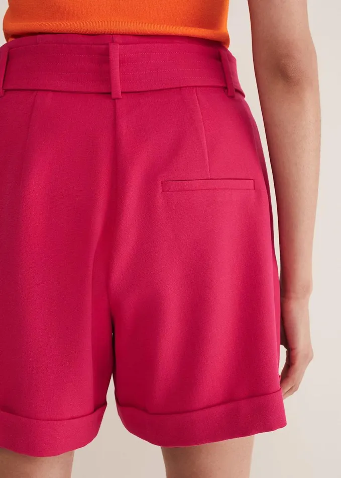 Phase Eight Camilla Pink Shorts Raspberry Women Trousers