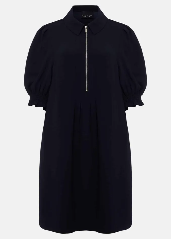 Phase Eight Candice Navy Zip Mini Dress Navy Women Dresses
